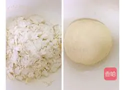 Illustration of how to make hand-shredded biscuits 2