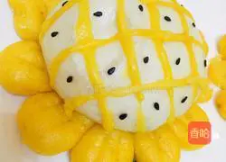 Illustration of how to make sunflower steamed buns 16