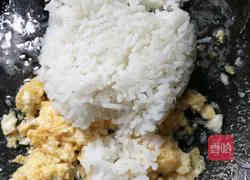 Cucumber, carrot and egg fried rice (vegetable egg fried rice) recipe illustration 5