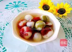 Illustration of how to make Yuhuashi glutinous rice balls 22