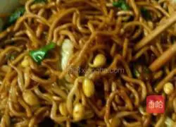 Soy sauce Illustration of how to make fried noodles 3