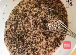 Illustration of how to make seaweed egg pancake 4