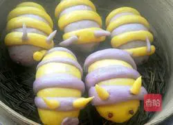 Illustration of how to make caterpillar steamed buns 19