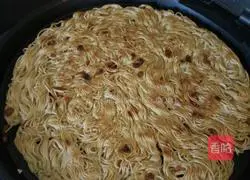 Illustration of how to make ham sausage thin pancake 8