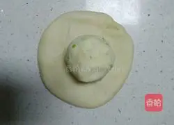 A delicious chive pancake Illustration of how to do it 2