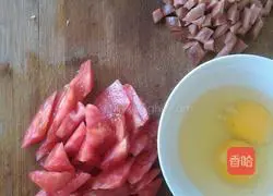 Illustration of how to make fruit and vegetable fried rice 1