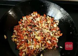Illustration of how to make special fried rice 2