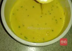 Illustration of how to make green onion egg pancake 3