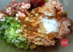 Illustration of how to make wontons stuffed with celery and pork 6