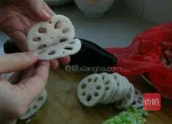 Fried Lotus root cake recipe 2