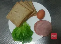 Illustration of how to make egg salad sandwich 1