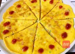 Illustration of how to make tomato egg pancake 7