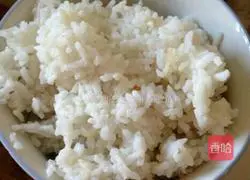Illustration of how to make egg fried rice 2