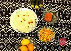 Assorted ham fried rice Illustration of how to do it 1