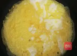 Illustration of how to make omurice rice 9