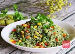 Illustration of how to make seaweed fried rice 1