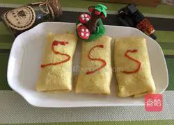 Illustration of how to make fried rice with egg pancakes 9