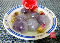 Rose and Purple Sweet Potato Rice Balls Recipe Illustration 7