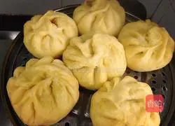 Illustration of how to make pumpkin, pork and vermicelli buns 13
