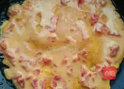 Illustration of how to make tomato and egg burritos 6