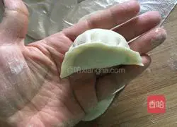 Illustration of how to make cabbage and pork dumplings 15