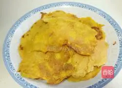Illustration of how to make pumpkin egg pancake 5