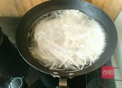 Illustration of how to make noodles with clams (simple breakfast) 2