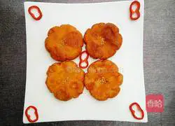 Illustration of how to make flower-shaped pumpkin cake 10