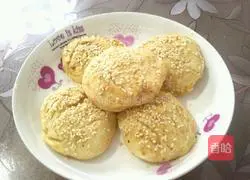 Illustration of how to make sesame cakes 8