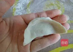 Illustration of how to make fennel and pork dumplings 14