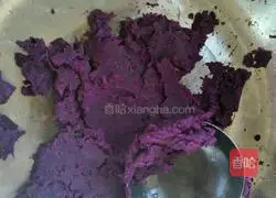 Illustration of how to make purple potato glutinous rice balls 4