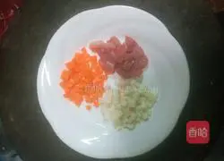 Illustration of how to make lean meat fried rice with shepherd's purse, spring bamboo shoots 2