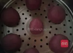 Milk Purple Sweet Potato Steamed Buns Recipe Illustration 7