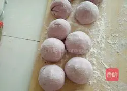 Illustration of how to make purple sweet potato buns 3