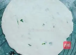 Illustration of how to make chive hand cakes 8