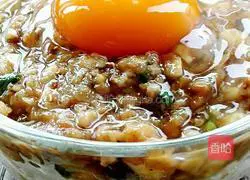 Sun Egg Pork Illustration of how to make cakes 4