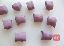 Illustration of how to make purple sweet potato buns 9