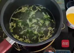 Illustration of how to make sesame sauce noodles for baby food supplement 2