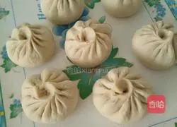 Illustration of how to make leek buns 12