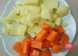 Curry noodles Illustration of how to make noodles 1