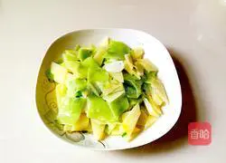 Illustration of how to make fried potato noodles 10