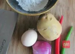 Illustration of how to make Korean potato pancakes 1