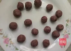 Illustration of homemade fried glutinous rice balls 2