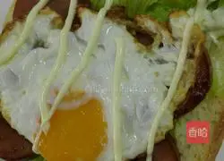 Illustration of how to make ham sandwich 8