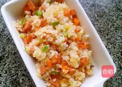 Illustration of how to make sausage fried rice 4
