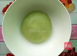 Illustration of how to make matcha chocolate glutinous rice balls 4