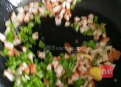 Illustration of three-color fried rice 6