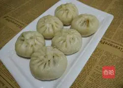 Snow vegetable buns Illustration of how to do it 9