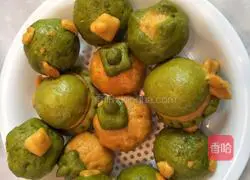 Illustration of how to make vegetable steamed buns 5