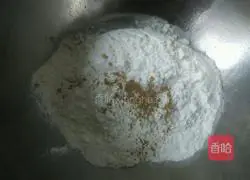 Illustration of how to make spinach juice pancakes 3